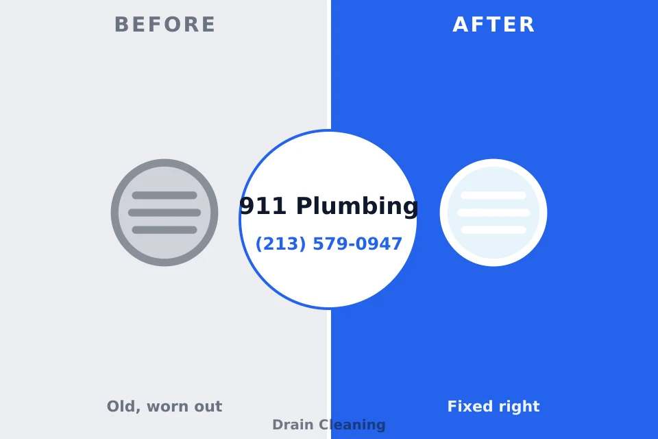 Before and after: plumbing repair New Chicago, IN